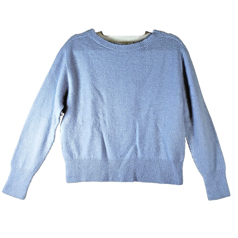 Michela Mii Women's Pullover Sweater Light Blue Gray Made In Italy NWT